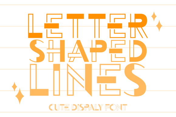 Letter Shaped Lines: A Modern Design Font