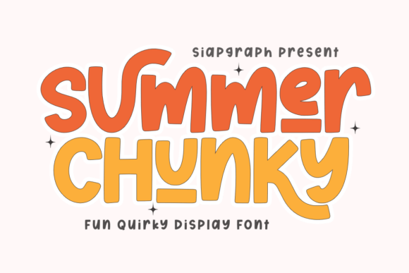 Summer Chunky: The Bold Display Font for Vibrant Designs