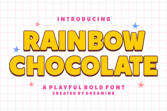 Unleashing Playful Vibrancy with the Rainbow Chocolate Font